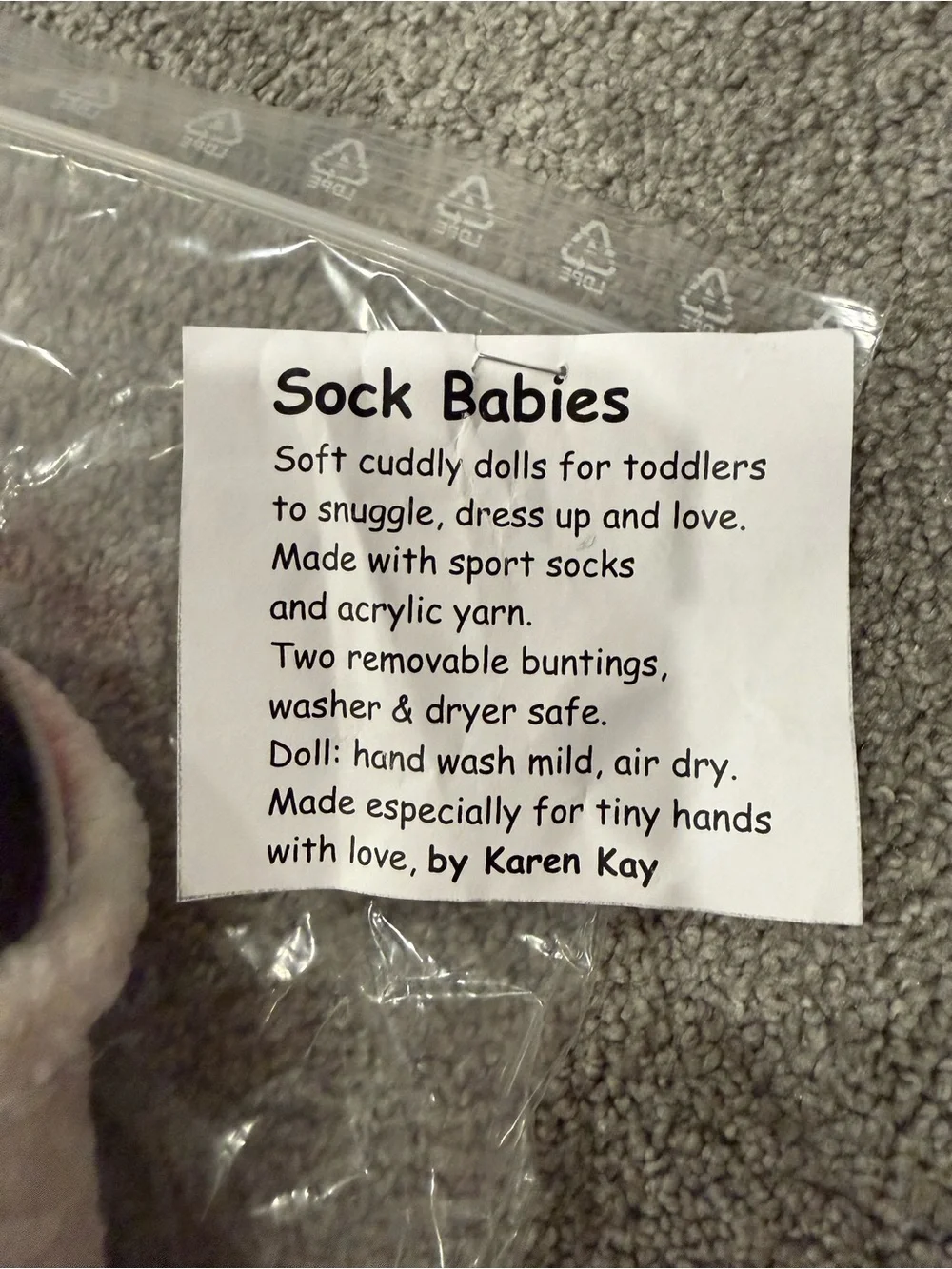 Sock Babies Plush Doll